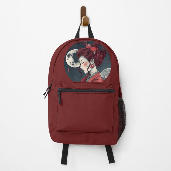 Item preview, Serene Crimson Geisha Under Dual Moons designed and sold by SyberGen.