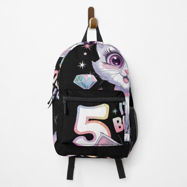 Item preview, Kids Birthday girl 5 years old, cat, unicorn, 5th birthday designed and sold by CombatTask.