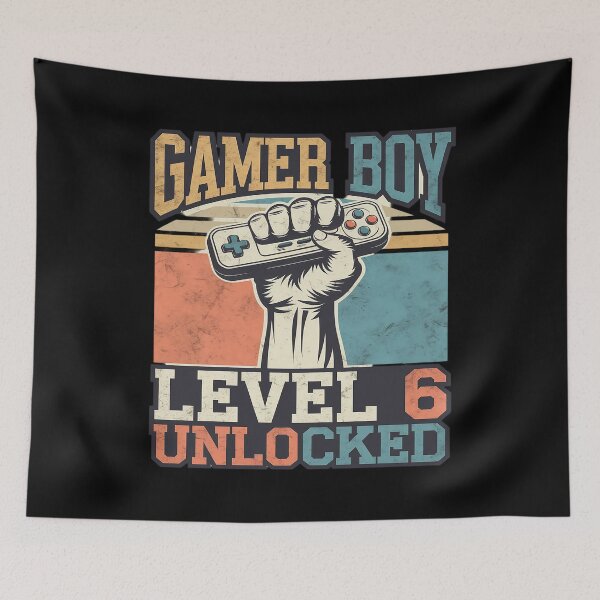 Item preview, Gamer Boy Level 6 Unlocked 6 Year Old Bday Boy 6th Birthday  designed and sold by MythWoot.