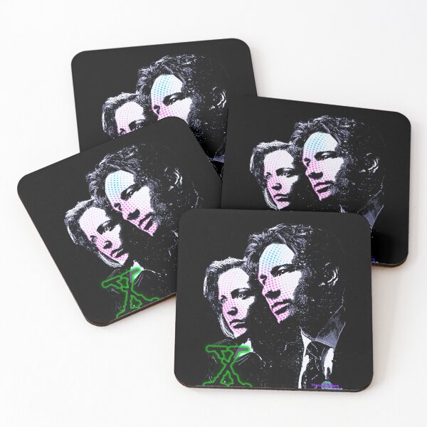 Item preview, Mulder & Scully benday dot B & W designed and sold by Lost Waters of Enceladus.