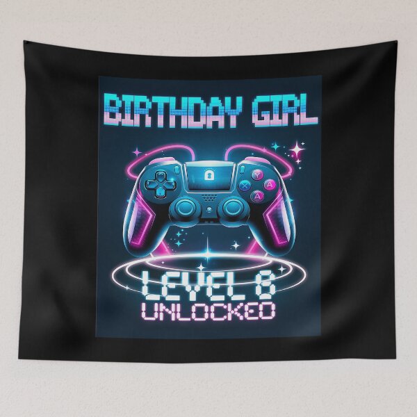 Item preview, Gamer Girl Level 6 Unlocked Video Gaming 6th Birthday designed and sold by MythWoot.