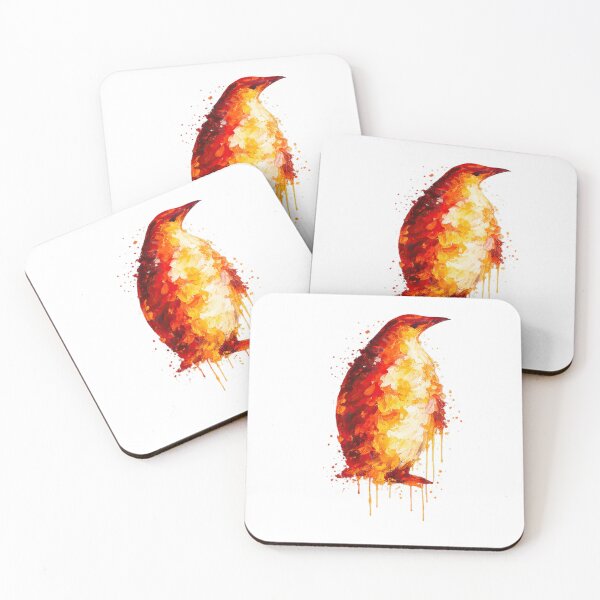 Item preview, Fiery Abstract Penguin in Molten Paint Style designed and sold by Genios123.
