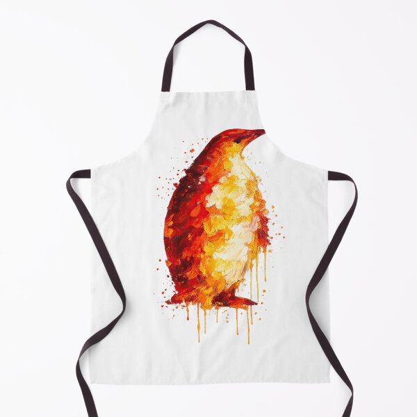 Item preview, Fiery Abstract Penguin in Molten Paint Style designed and sold by Genios123.