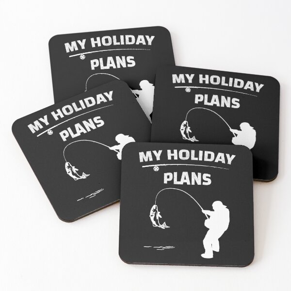 Item preview, Funny Fishing Holiday Plans - Rod and Reel Angler Design for Campers Outdoors designed and sold by GetGoodFit.