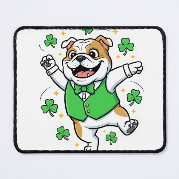Item preview, Lucky Jig Bulldog - St. Patrick’s Day Dancer designed and sold by ARTReMi.
