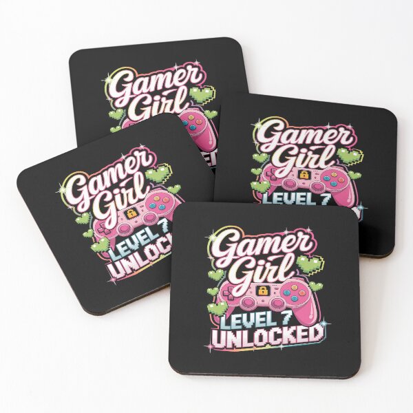 Item preview, Gamer Girl Level 7 Unlocked Video Game 7th Birthday  designed and sold by MythWoot.