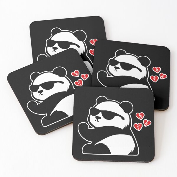 Item preview, Anti-Valentine's Panda – A cute rebel against love designed and sold by Ach&Koor.
