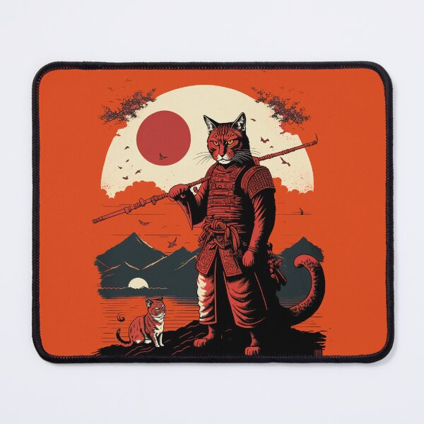Item preview, Ukiyo e Samurai Cat 3 designed and sold by TheSamuraiCat.