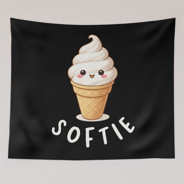 Item preview, Softie Kawaii Soft Ice Cream Minimalist Illustration designed and sold by CreareAT.