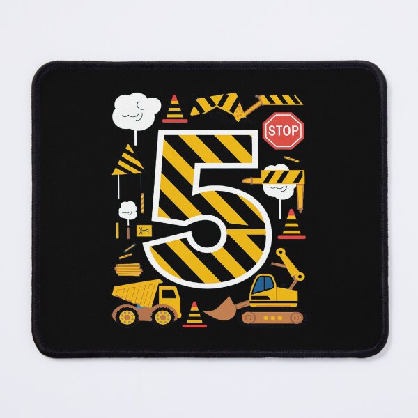 Item preview, Kids Five 5th Birthday Cool Construction 5yr Boy 5 Years Old Boys  designed and sold by CombatTask.