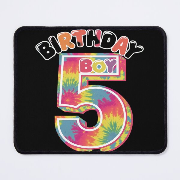 Item preview, Kids Five 5yr 5th Birthday Tie Dye Happy Birthday Boy 5 Years Old  designed and sold by AquaKiev.