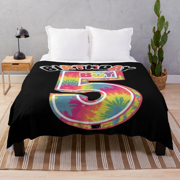 Item preview, Kids Five 5yr 5th Birthday Tie Dye Happy Birthday Boy 5 Years Old designed and sold by AquaKiev.