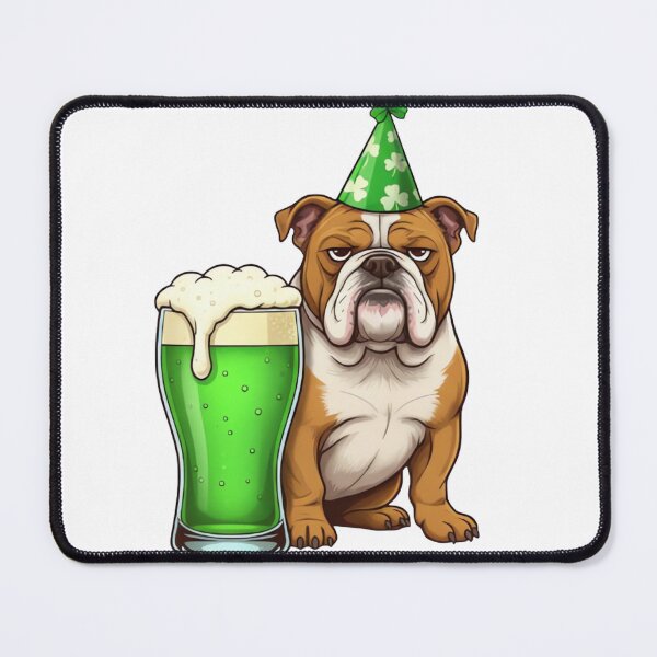 Item preview, Green Beer Security - St. Paddy’s Day Bulldog designed and sold by ARTReMi.