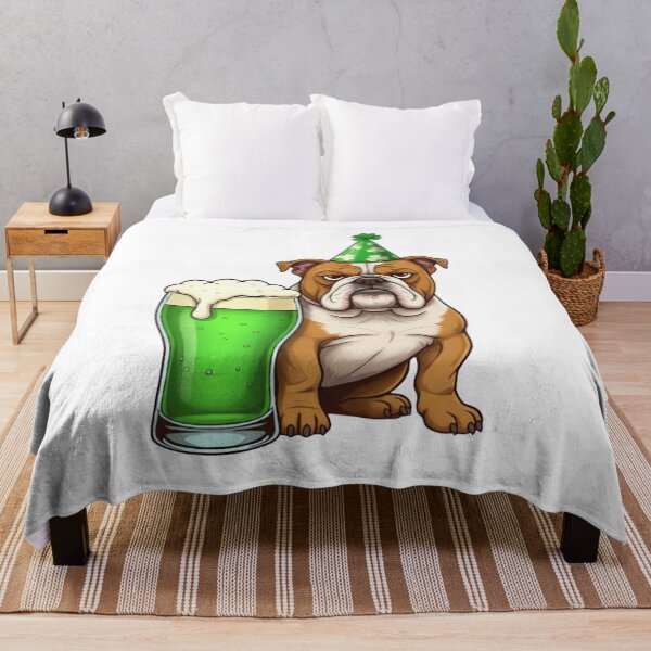 Item preview, Green Beer Security - St. Paddy’s Day Bulldog designed and sold by ARTReMi.