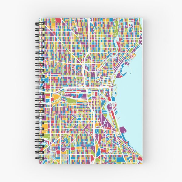 Item preview, Milwaukee Wisconsin City Map designed and sold by ArtPrints.