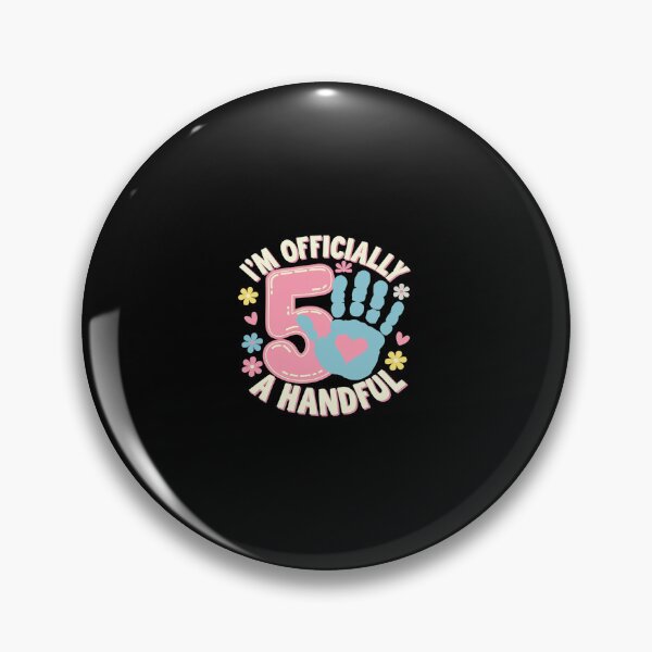 Item preview, Kids I'm Officially a Handful 5th Birthday Party Five  designed and sold by CombatTask.