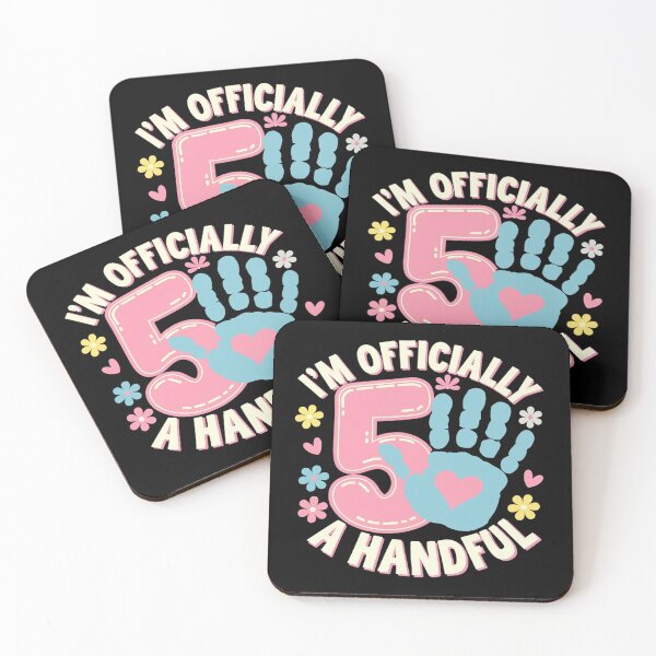 Item preview, Kids I'm Officially a Handful 5th Birthday Party Five  designed and sold by CombatTask.