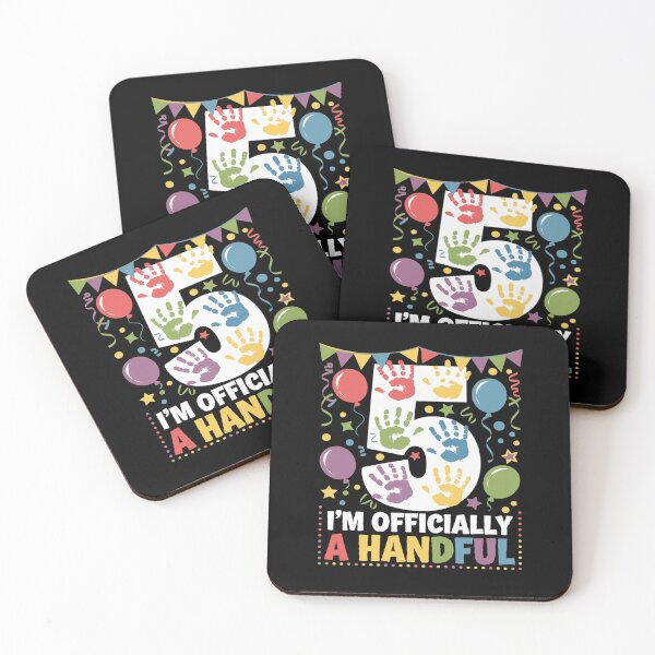 Item preview, Kids I'm Officially A Handful Five  5th Birthday Turning 5  designed and sold by AquaKiev.
