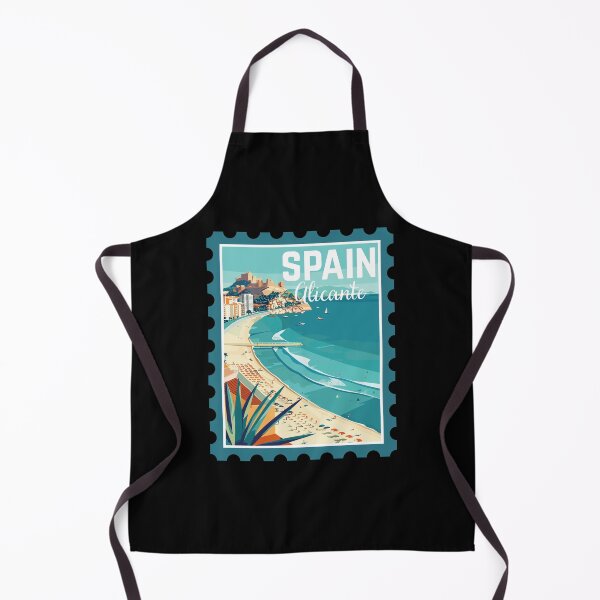 Item preview, Alicante in Spain, Vintage Travel Stamp Illustration designed and sold by MaateoDesign.