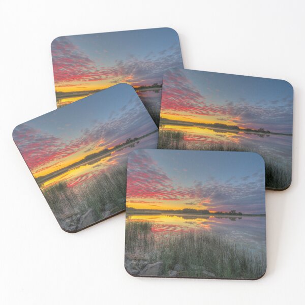 Item preview, Vibrant Sunrise Over Serene Lake designed and sold by Veikko  Suikkanen.