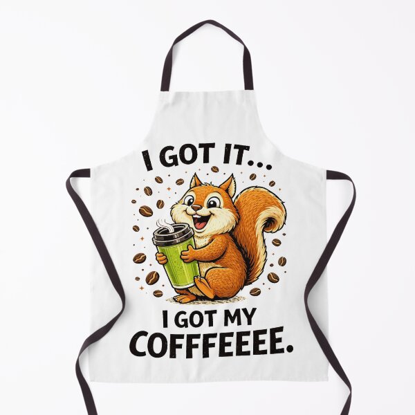 Item preview, Cute Animal Coffee Lover Design – Squirrel with Coffee designed and sold by anamul43.