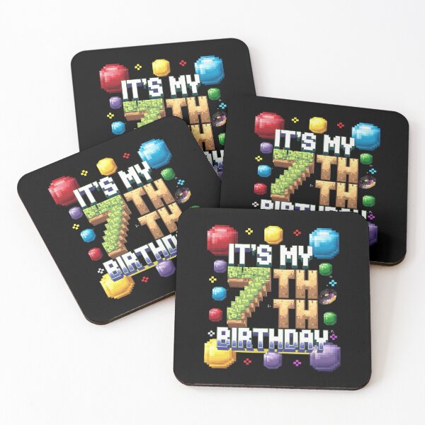 Item preview, It's My 7th Birthday Pixel Birthday Video Game  designed and sold by PowAcademy.
