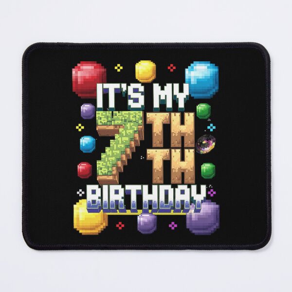Item preview, It's My 7th Birthday Pixel Birthday Video Game designed and sold by PowAcademy.