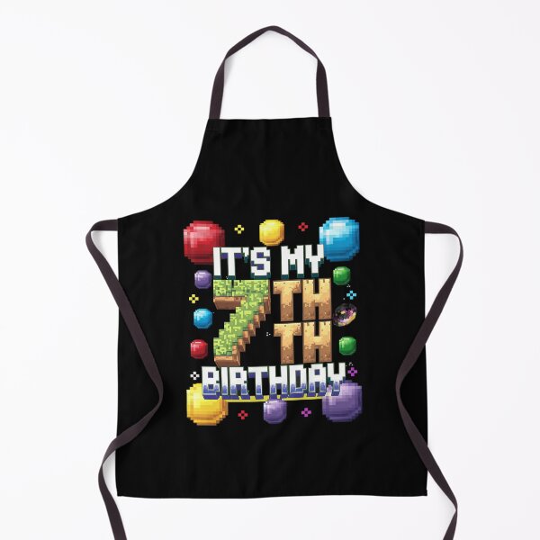 Item preview, It's My 7th Birthday Pixel Birthday Video Game  designed and sold by PowAcademy.