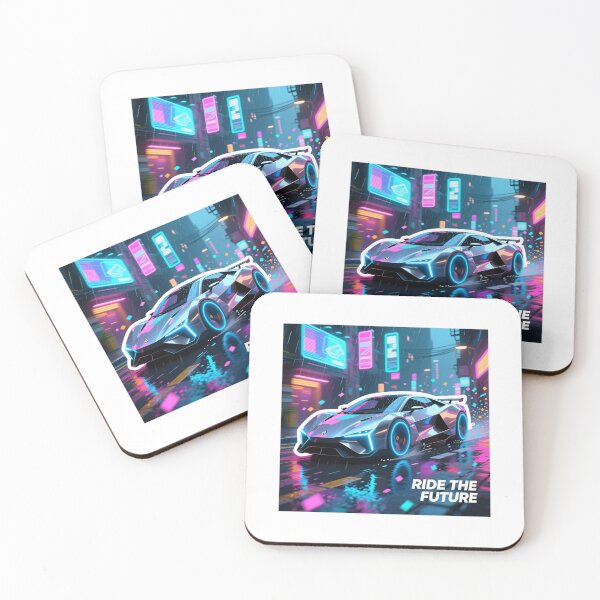 Item preview, Ride the Future Cyberpunk Car Sticker designed and sold by Maplyx.