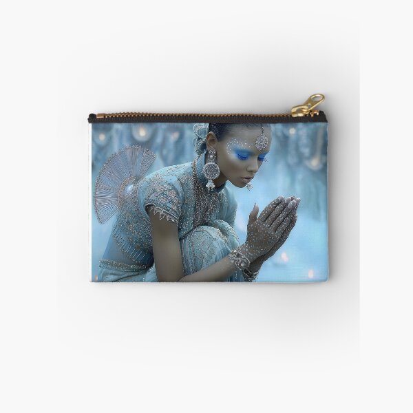 Item preview, Serene Goddess in Mystical Blue Aura with Candles designed and sold by Artessie.