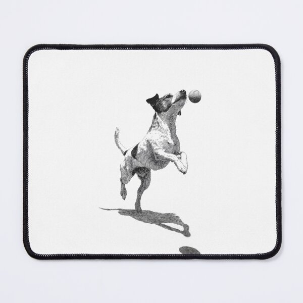 Item preview, A determined Jack Russell Terrier mid-jump as it chases a ball, Dogs in Motion designed and sold by CDC40.
