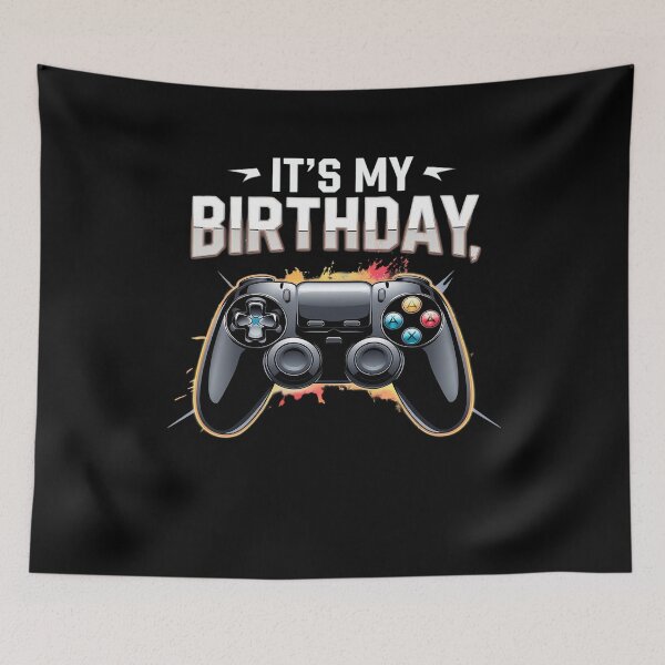 Item preview, It's My Birthday Boy Time To Level Up Video Game Birthday  designed and sold by MythWoot.