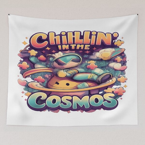 Item preview, Chillin’ in the Cosmic Vibes designed and sold by HiteshArt111.