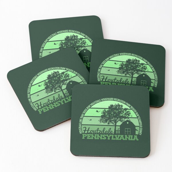 Item preview, Hutzdale Pennsylvania Sunset Retro Vintage Local Pride Logo designed and sold by CRHPOD20.