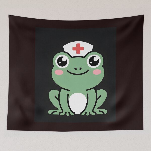 Item preview, Sana Sana Colita De Rana – Cute Nurse Frog Design designed and sold by Viktorio Art Shop.