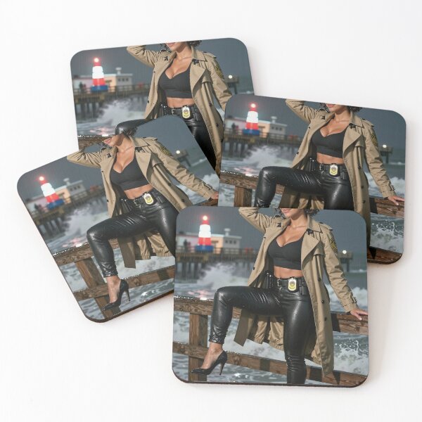 Item preview, Sarah detective balance rainy pier night designed and sold by CathryneDelamort.