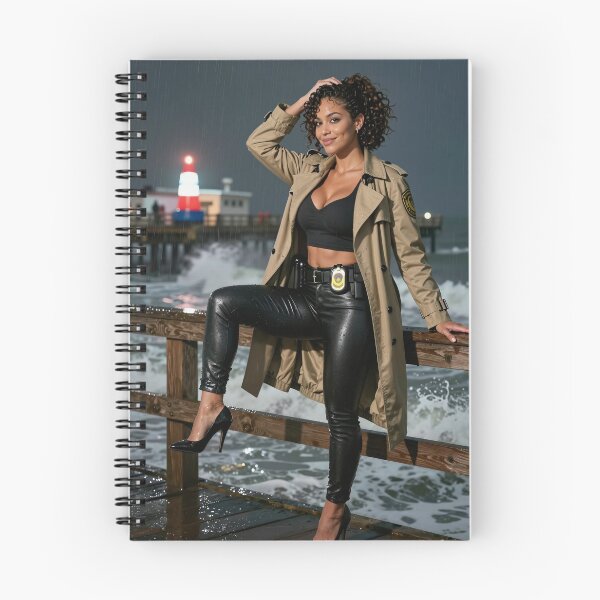 Item preview, Sarah detective balance rainy pier night designed and sold by CathryneDelamort.