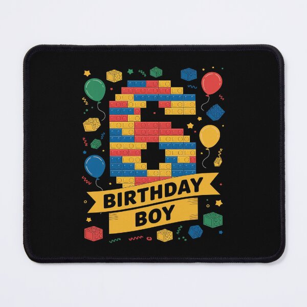 Item preview, Kids 6 Year Old Building Blocks 6th Birthday Boy  designed and sold by PowAcademy.