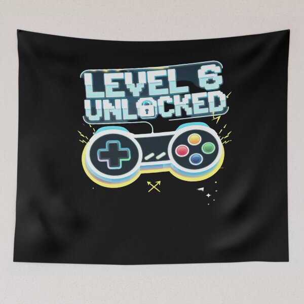 Item preview, Kids 6 Year Old 2019 Level 6 Unlocked 6th Birthday Boys designed and sold by PowAcademy.