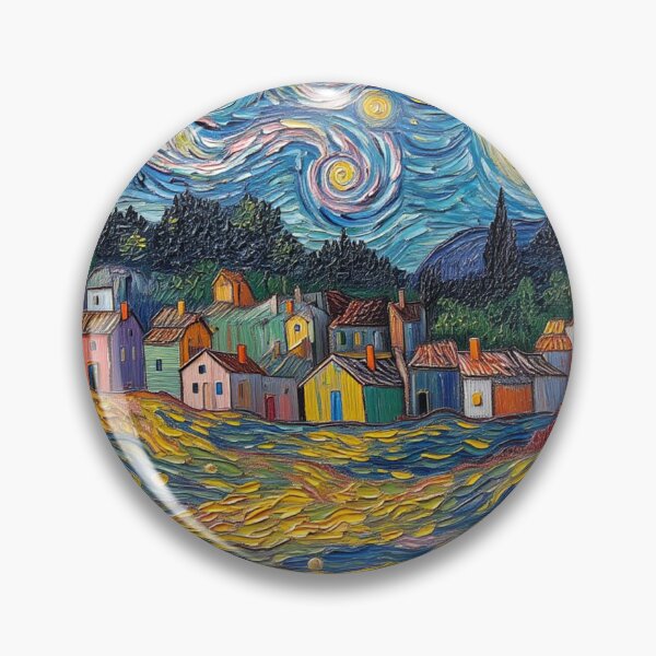 Item preview, Village under stars designed and sold by sid1802.