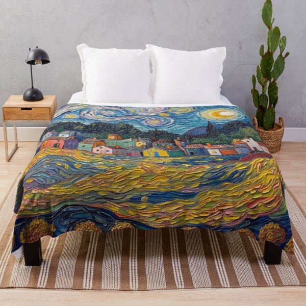 Item preview, Village under stars designed and sold by sid1802.