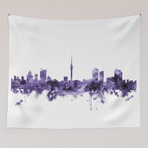 Item preview, Auckland New Zealand Skyline designed and sold by ArtPrints.