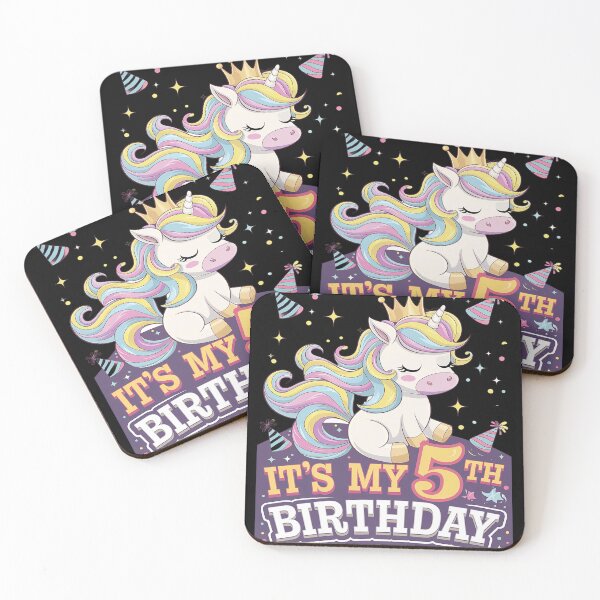 Item preview, Kids It's My 5th Birthday Unicorn Lover Kid 5 Years Old Birthday  designed and sold by CombatTask.