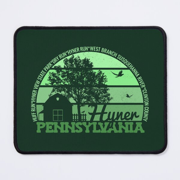 Item preview, Hyner Pennsylvania Sunset Retro Vintage Local Pride Logo designed and sold by CRHPOD20.