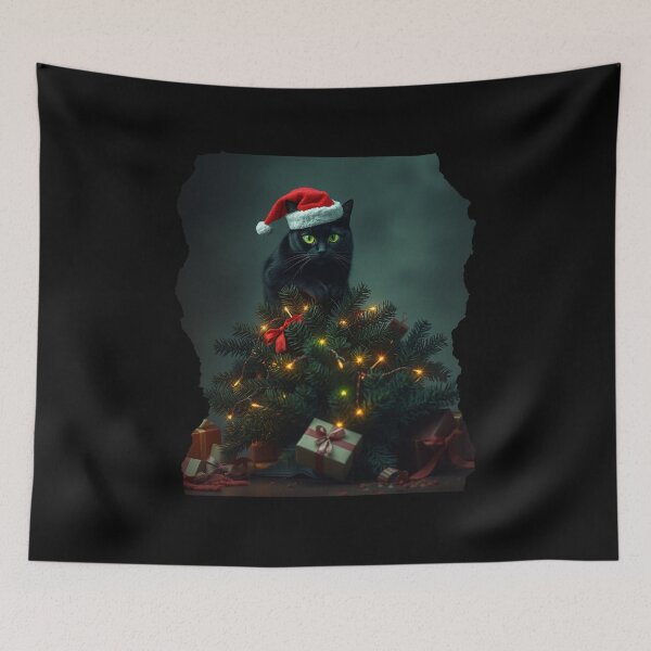 Item preview, Cat astrophe Christmas – Dark Holiday Chaos Funny Design for Cat Lovers designed and sold by Artycom.