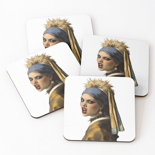 Item preview, Girl With A Pearl Earring Punk designed and sold by cheeseonbread.