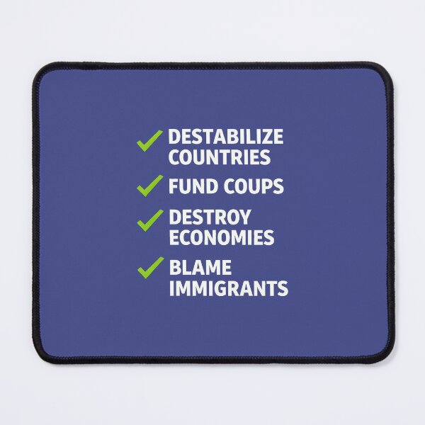 Item preview, Destabilize Countries Checklist – Political Satire Design designed and sold by ys96.
