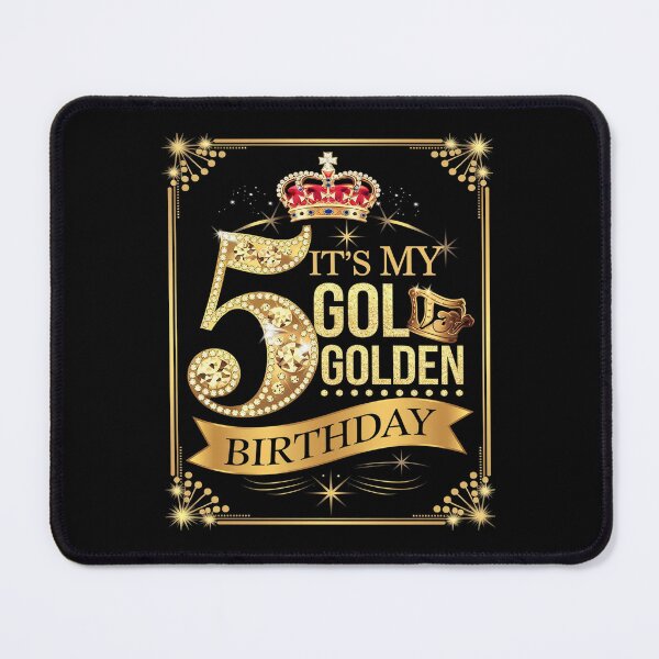 Item preview, Kids It's My 5th Golden Birthday 5 Year Old Bday Kids Born 2020  designed and sold by CombatTask.