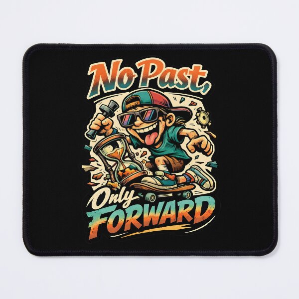 Item preview, No Past Only Forward | Motivational Mindset Quote | Growth Focus Progress Over Perfection | Positive Forward Thinking Design for Self Improvement & Goals designed and sold by Vivaan Studio.