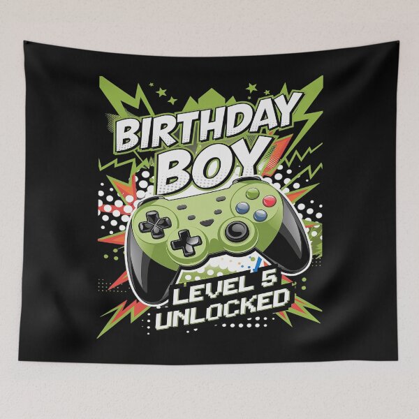 Item preview, Level 5 Unlocked Video Game 5th Birthday  Boys5  designed and sold by PowAcademy.